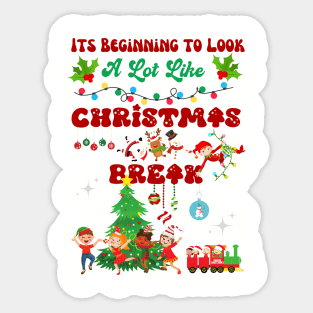 Christmas teacher, speech therapy, speech pathologist, slp, slpa, speech language pathology Sticker